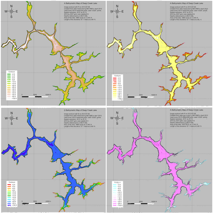 Color Schemes for Bathymetry Maps. 