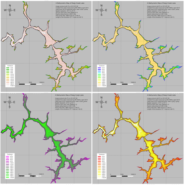 Color Schemes for Bathymetry Maps. 