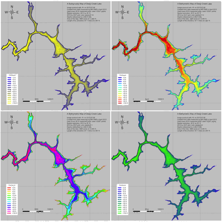 Color Schemes for Bathymetry Maps. 